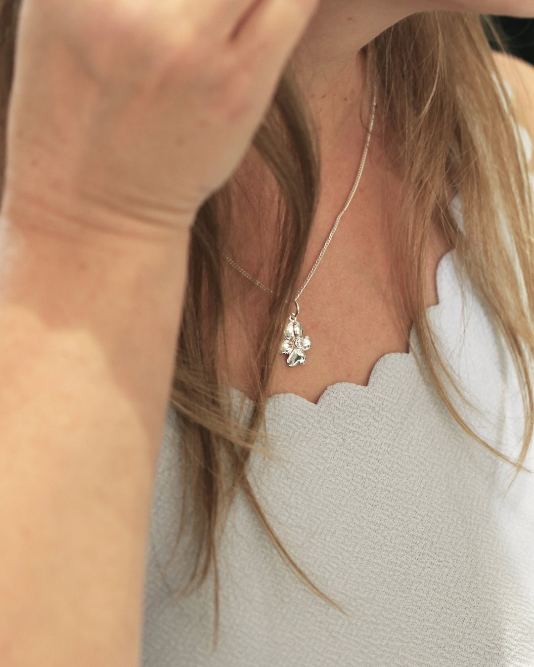 VIOL S halsband med kubisk zirkon - Guldviva Jewellery
