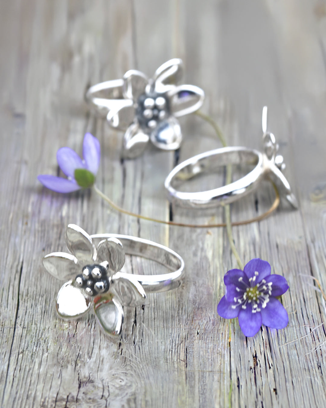 BLÅSIPPA (Hepatica) ring
