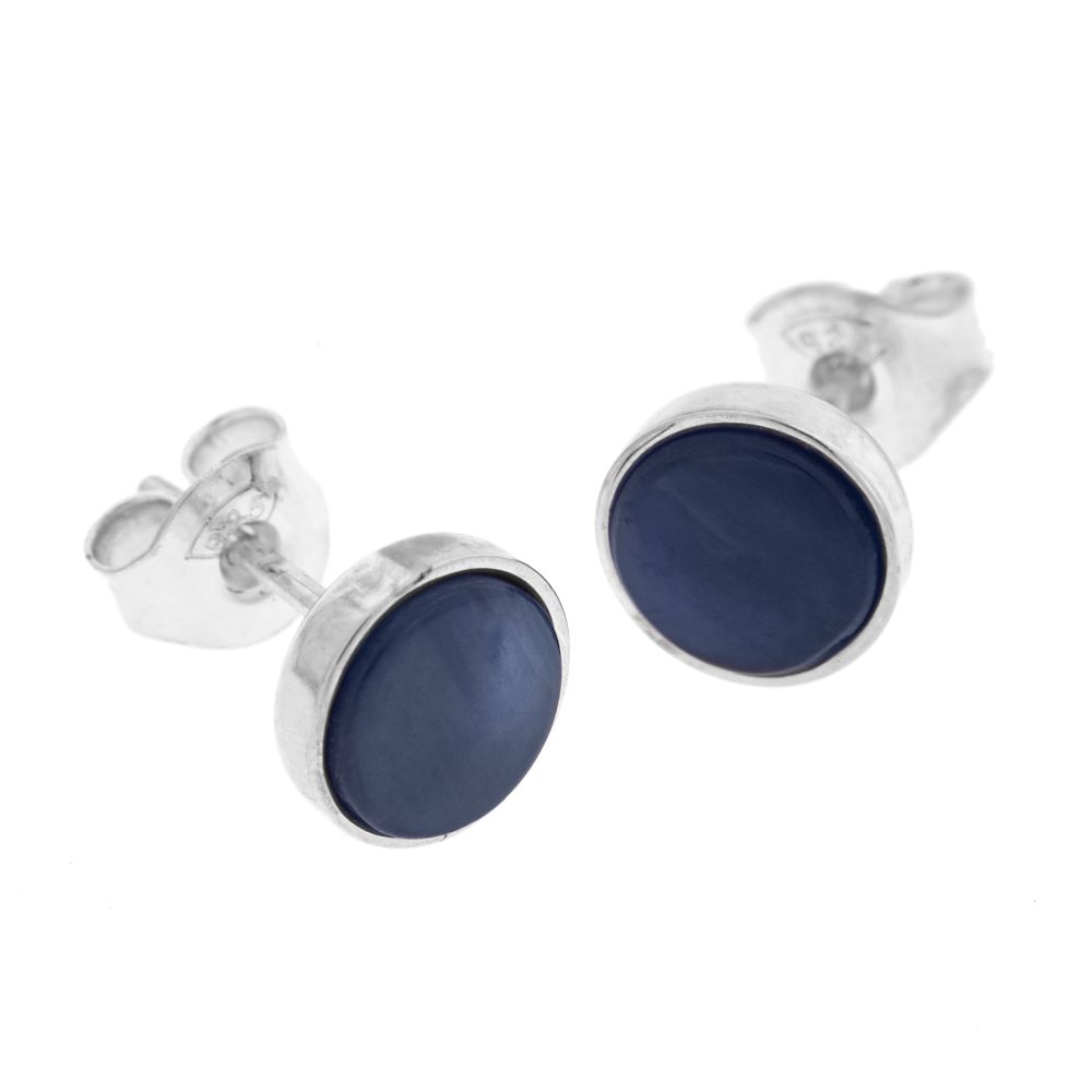 BASIC SPEKTROLIT örhängen på stift - Guldviva Jewellery