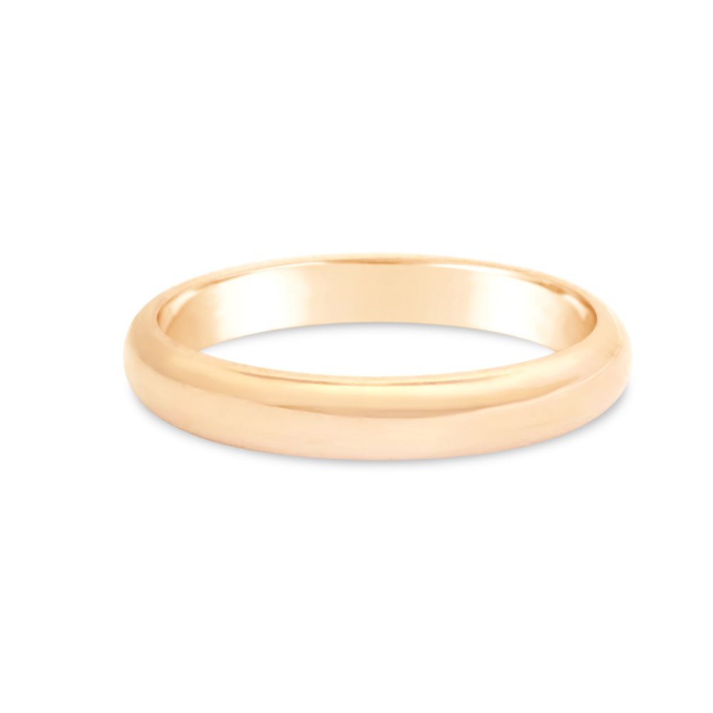 RING Halvrund 18K 3 mm - Guldviva Jewellery