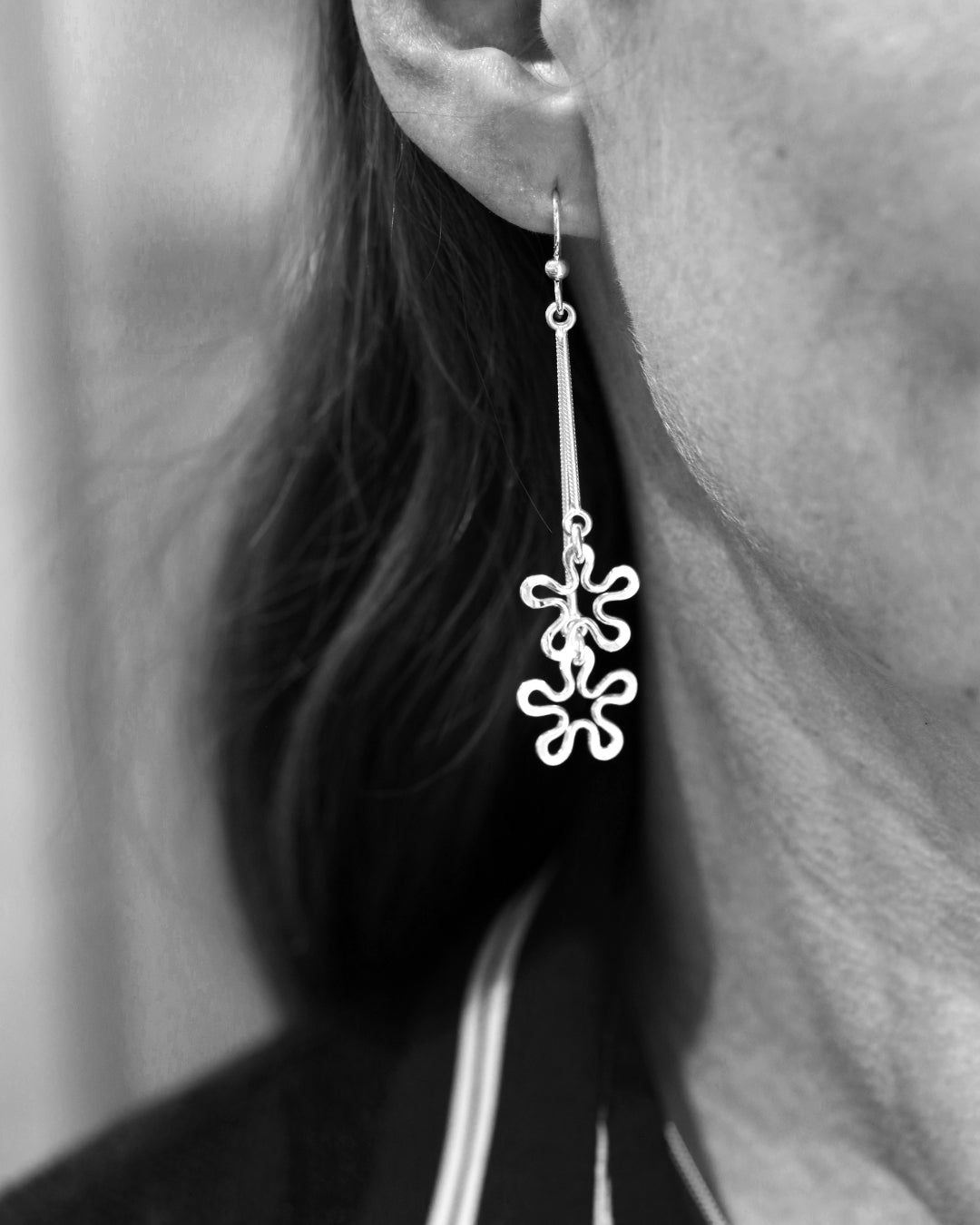 BLOMMAN™ Duo Fest Guldviva ohrringe mit haken - schmuck