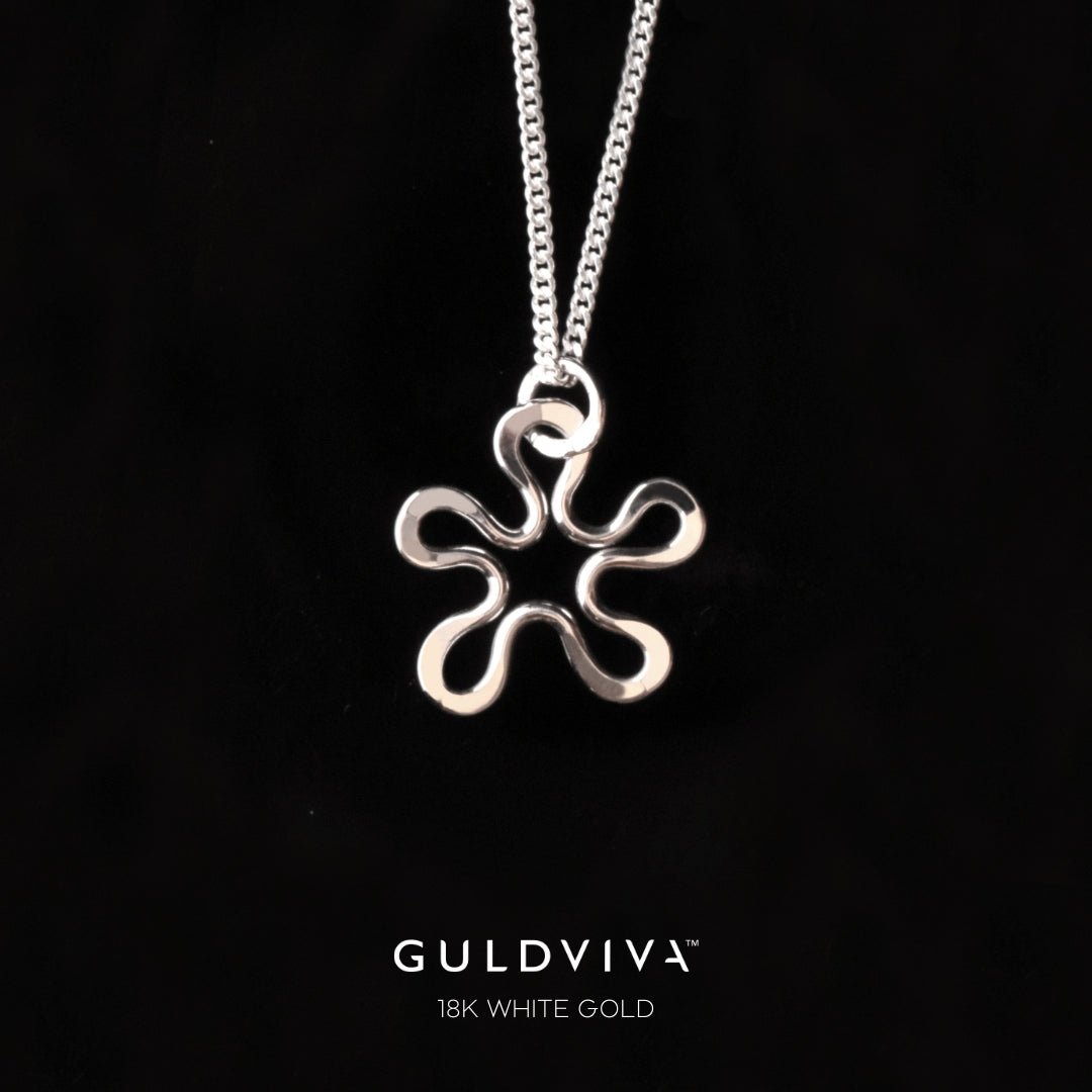 BLOMMAN™  Halskette  Guldviva 18K Weißgold 1,2 - Schmuck