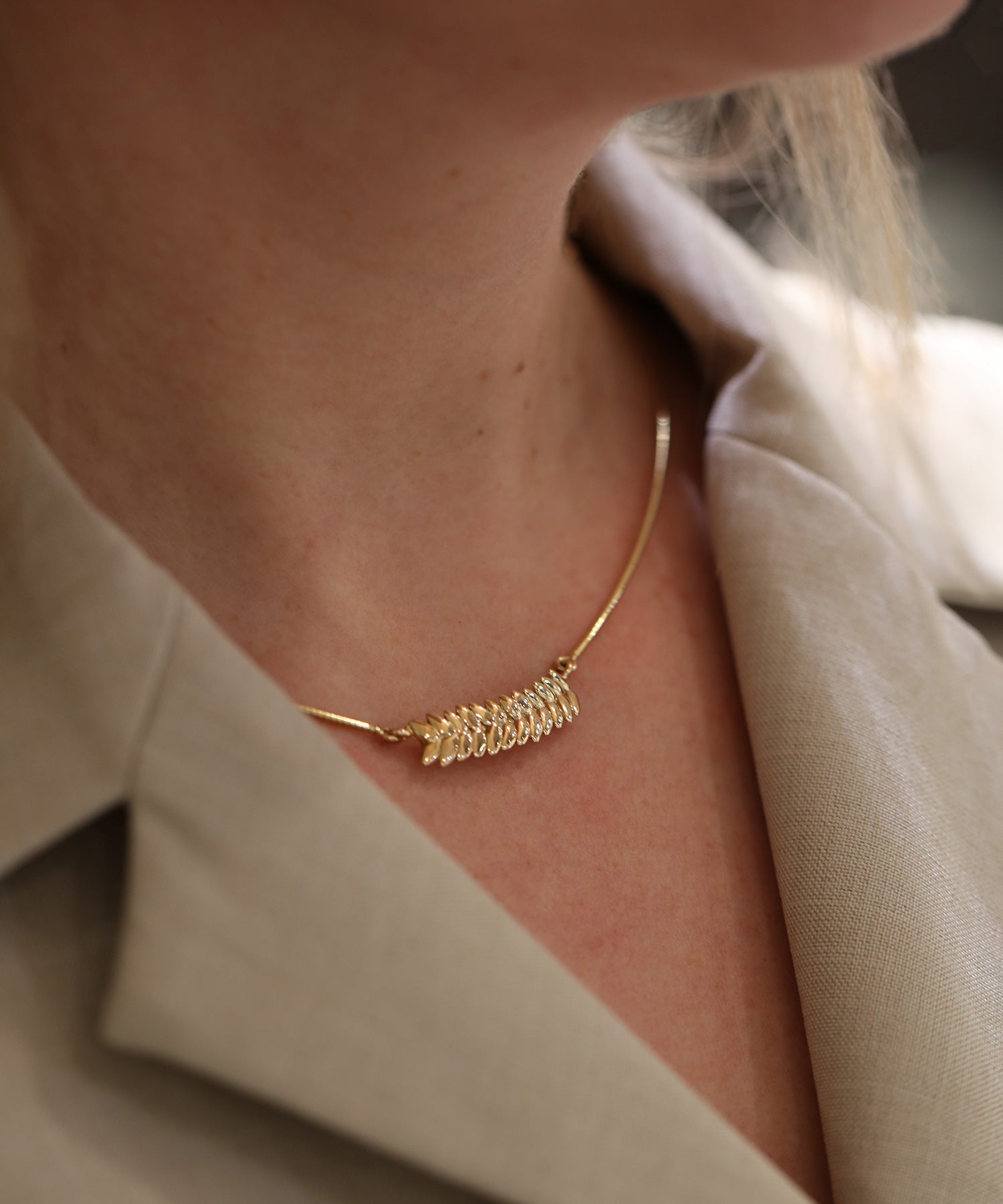 RÅG (Roggen) 18K Halskette - Guldviva Jewellery