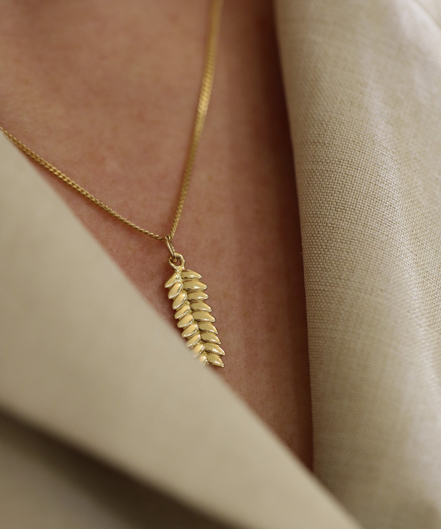 RÅG (Roggen) XS 18K Halskette - Guldviva Jewellery