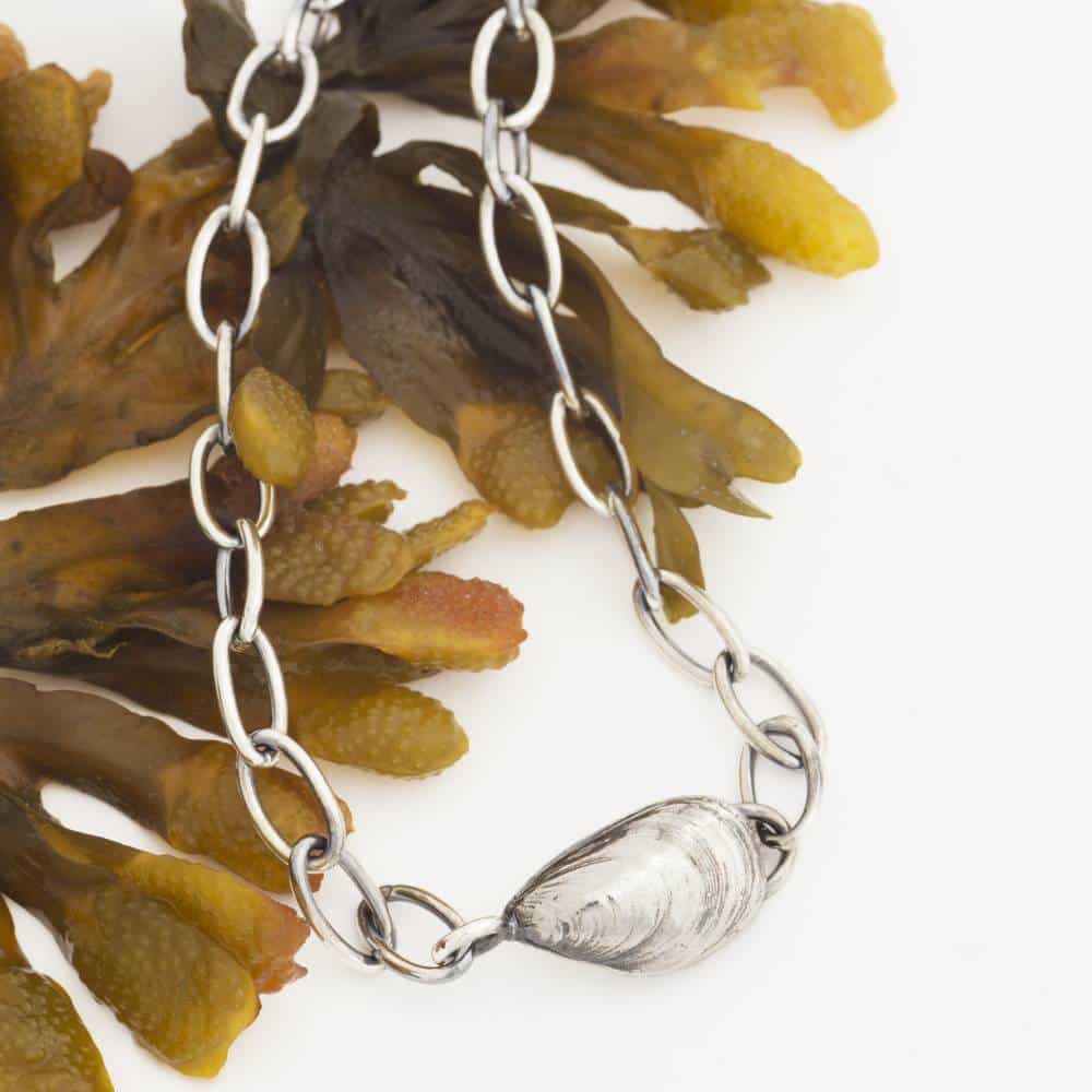 BLÅMUSSLA (Blaumuschel) ROBUST Halskette - Guldviva Jewellery