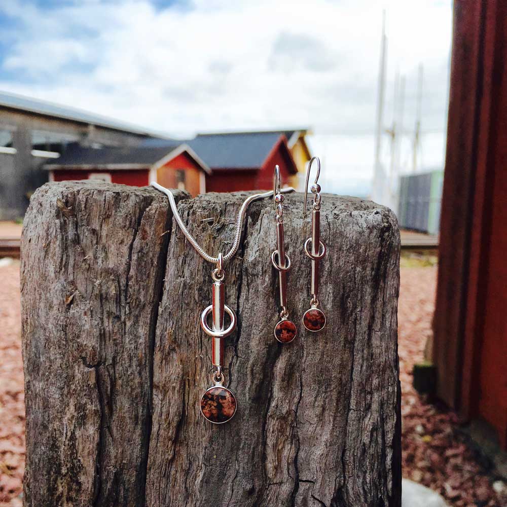 GLORIA GRANIT Halskette  - Guldviva Jewellery