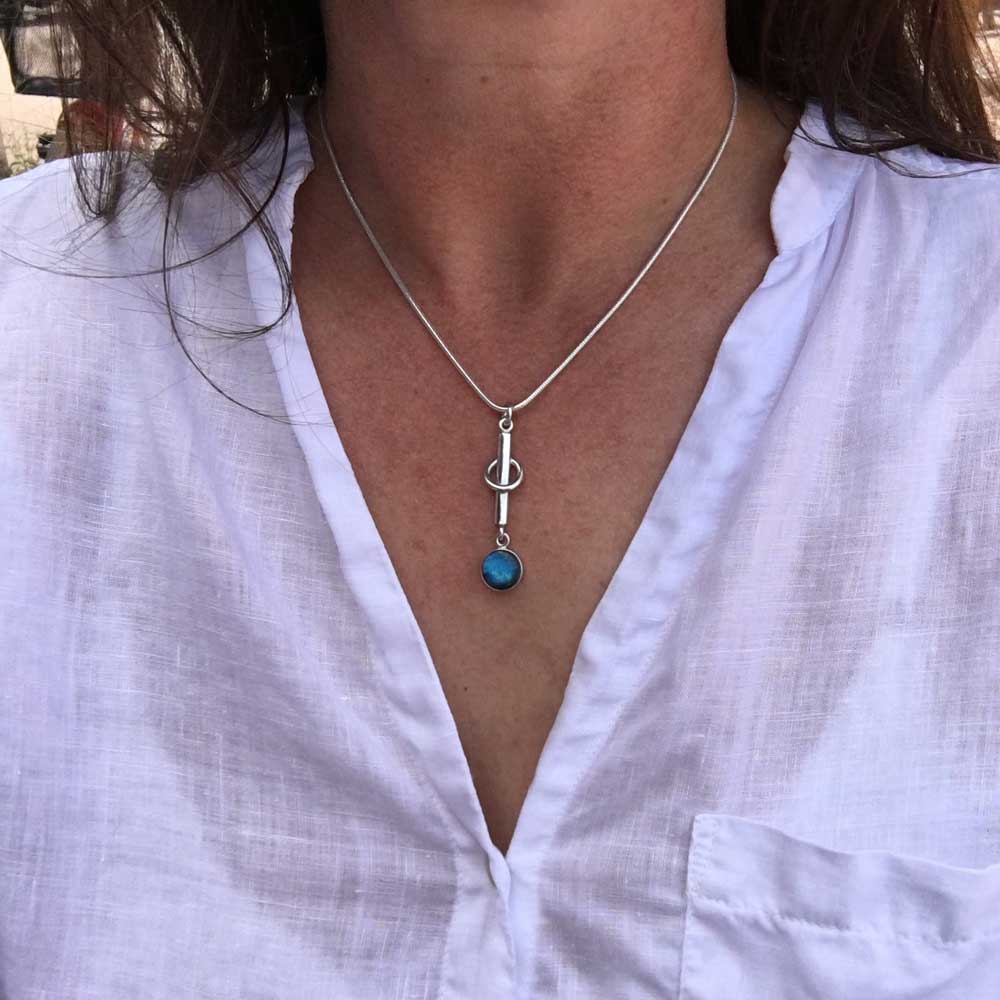 GLORIA SPEKTROLITH Halskette - Guldviva Jewellery