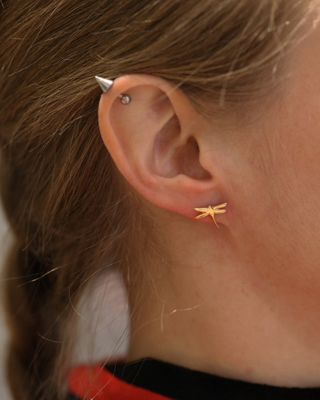 TROLLSLÄNDA (Dragonfly) 18K earstuds