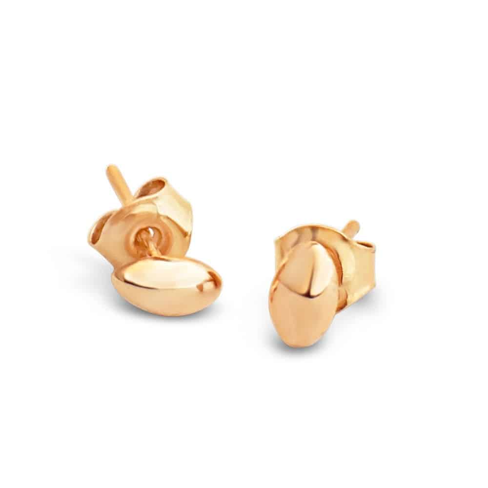 Earstuds in 18K gold,