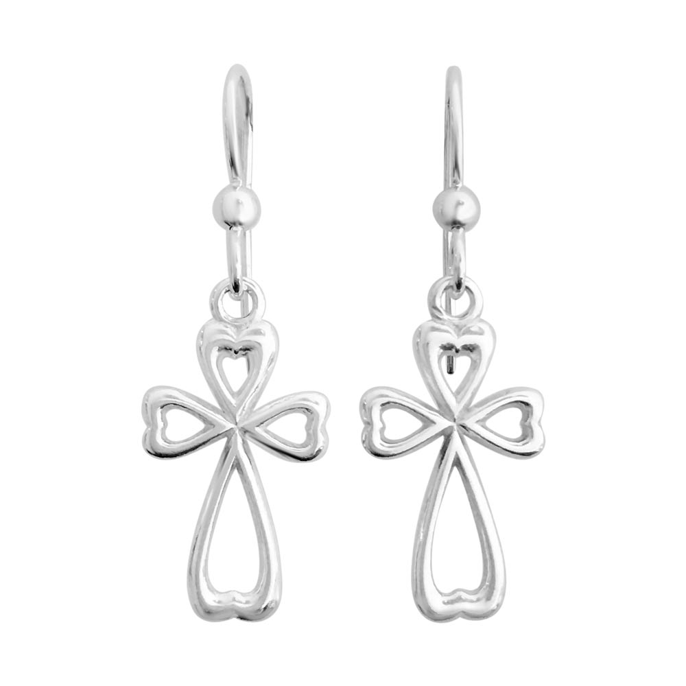 CROSSHEART earrings - Guldviva Jewellery