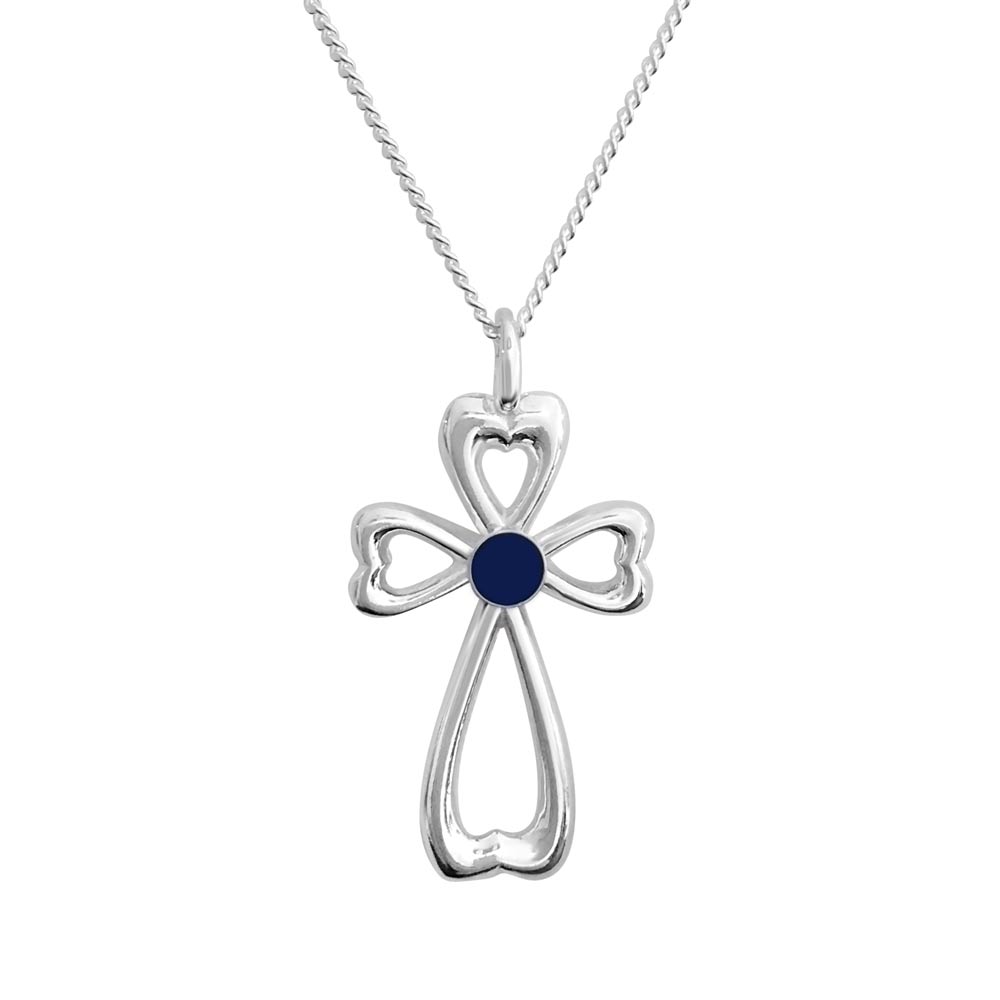 CROSSHEART SPEKTROLIT necklace - Guldviva Jewellery