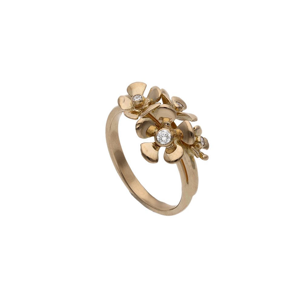 ÄPPELBLOM (Apple Blossom) ring 18k - Guldviva Jewellery