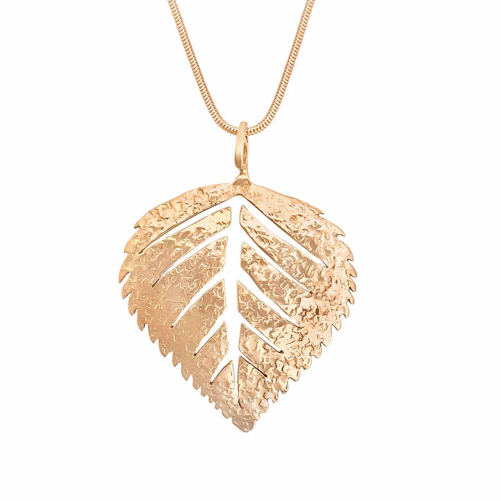 BJÖRK (Birch) 18K XL necklace - Guldviva Jewellery