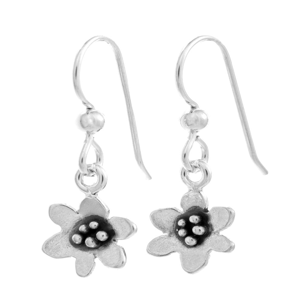 BLÅSIPPA (Hepatica) earrings - Guldviva Jewellery