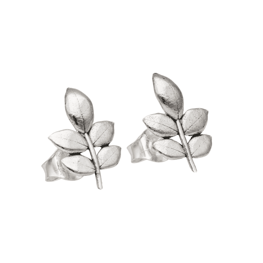 EVA LEAF earring pin - Guldviva Jewellery