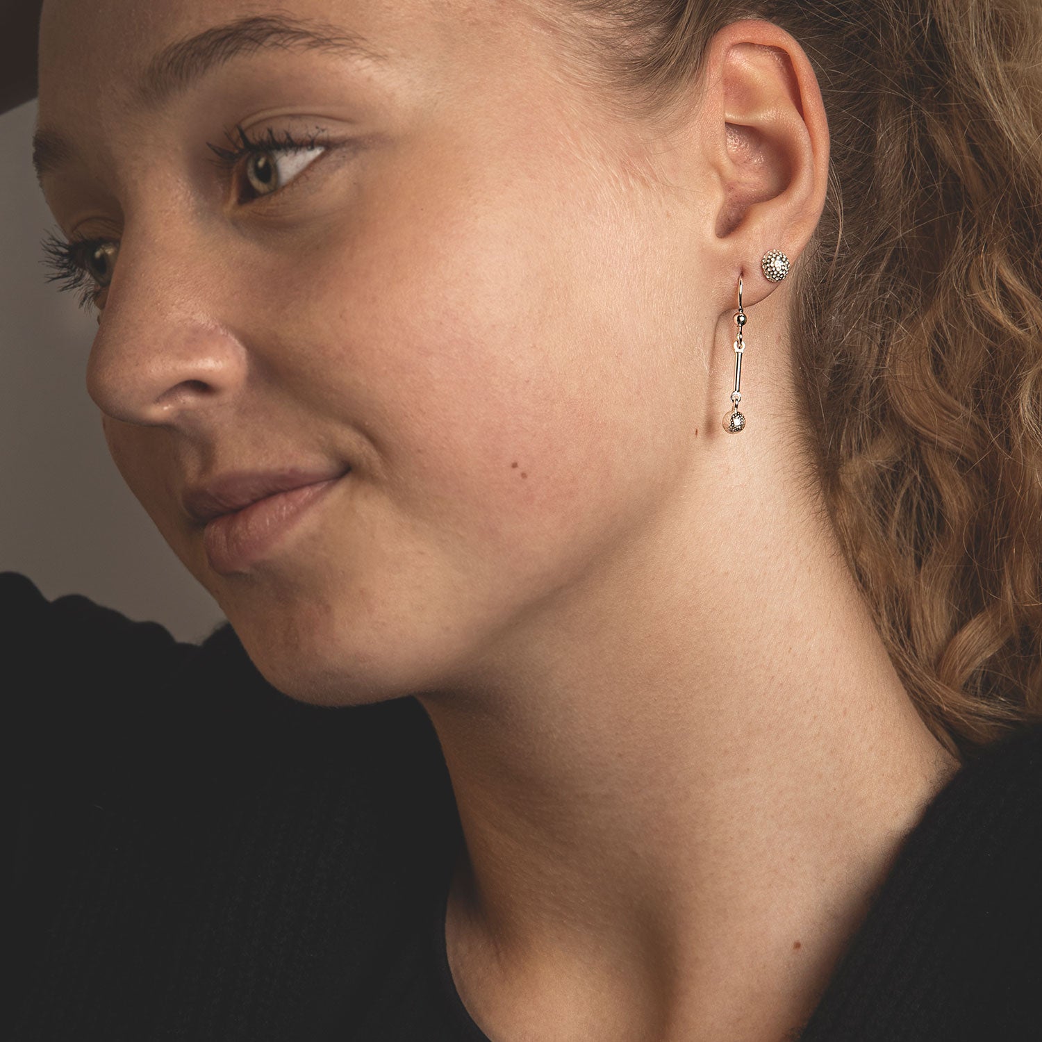 GOLF earstuds - Guldviva Jewellery