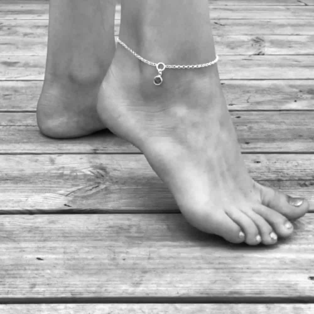 BASIC GRANITE anklet - Guldviva Jewellery
