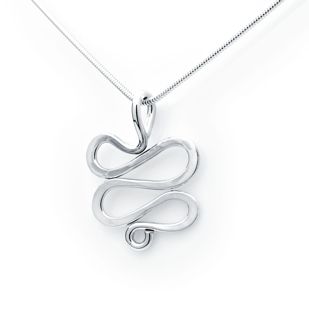 KRINGLAN (Swirllet) necklace - Guldviva Jewellery