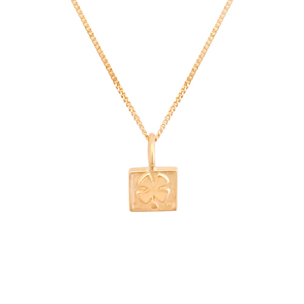 LYCKOKLÖVER (Lucky clover) 18K necklace - Guldviva Jewellery