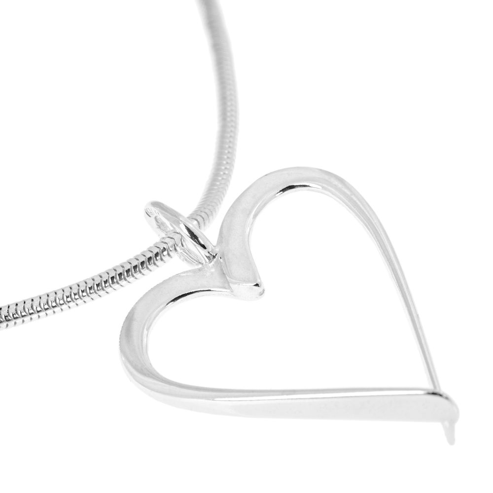OPEN HEART necklace - Guldviva Jewellery