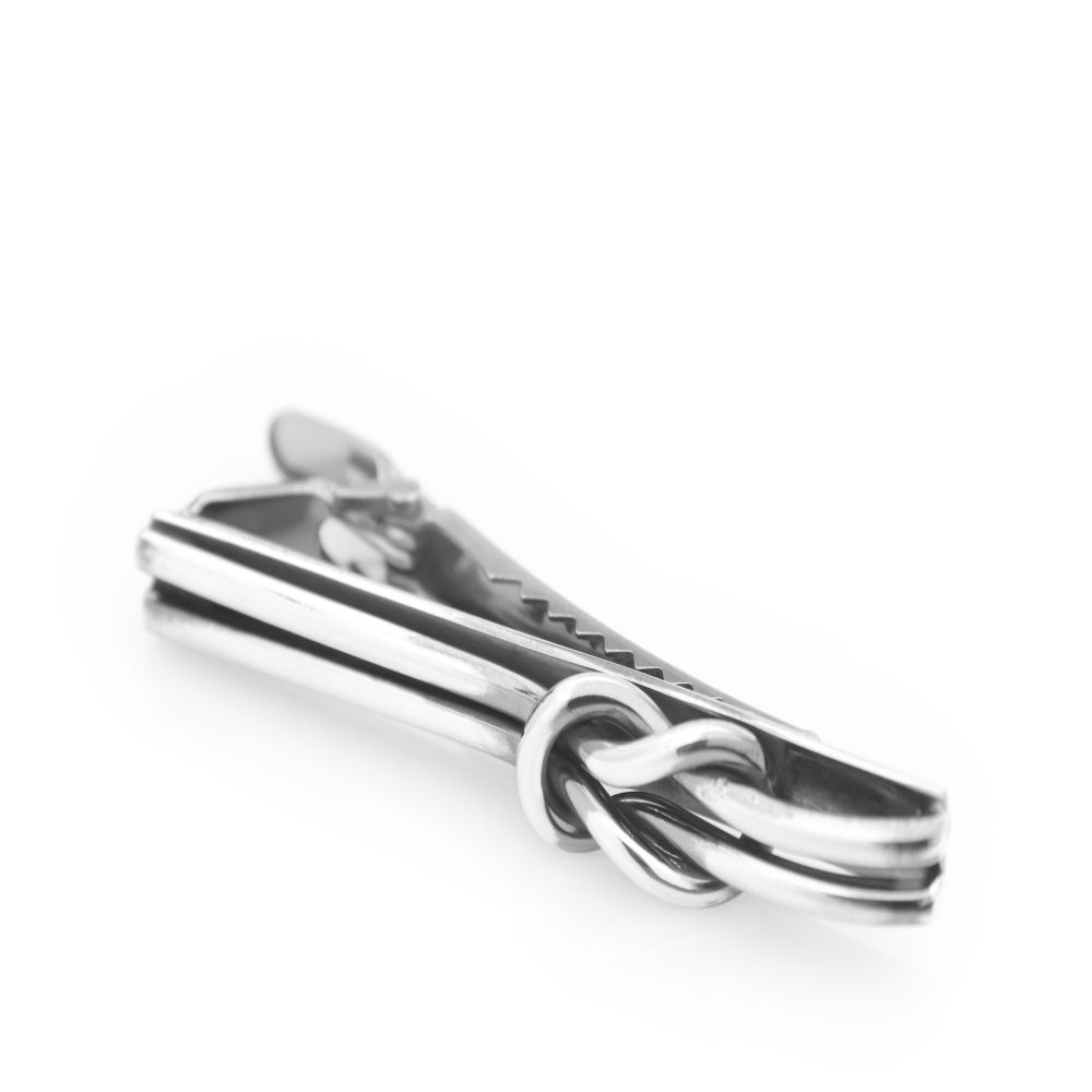 RÅBANDSKNOP (Reef Knot) Tie clip - Guldviva Jewellery