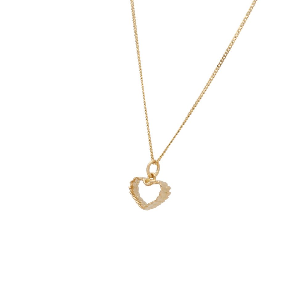 RÅGHJÄRTA (Rye Heart) S 18K necklace - Guldviva Jewellery