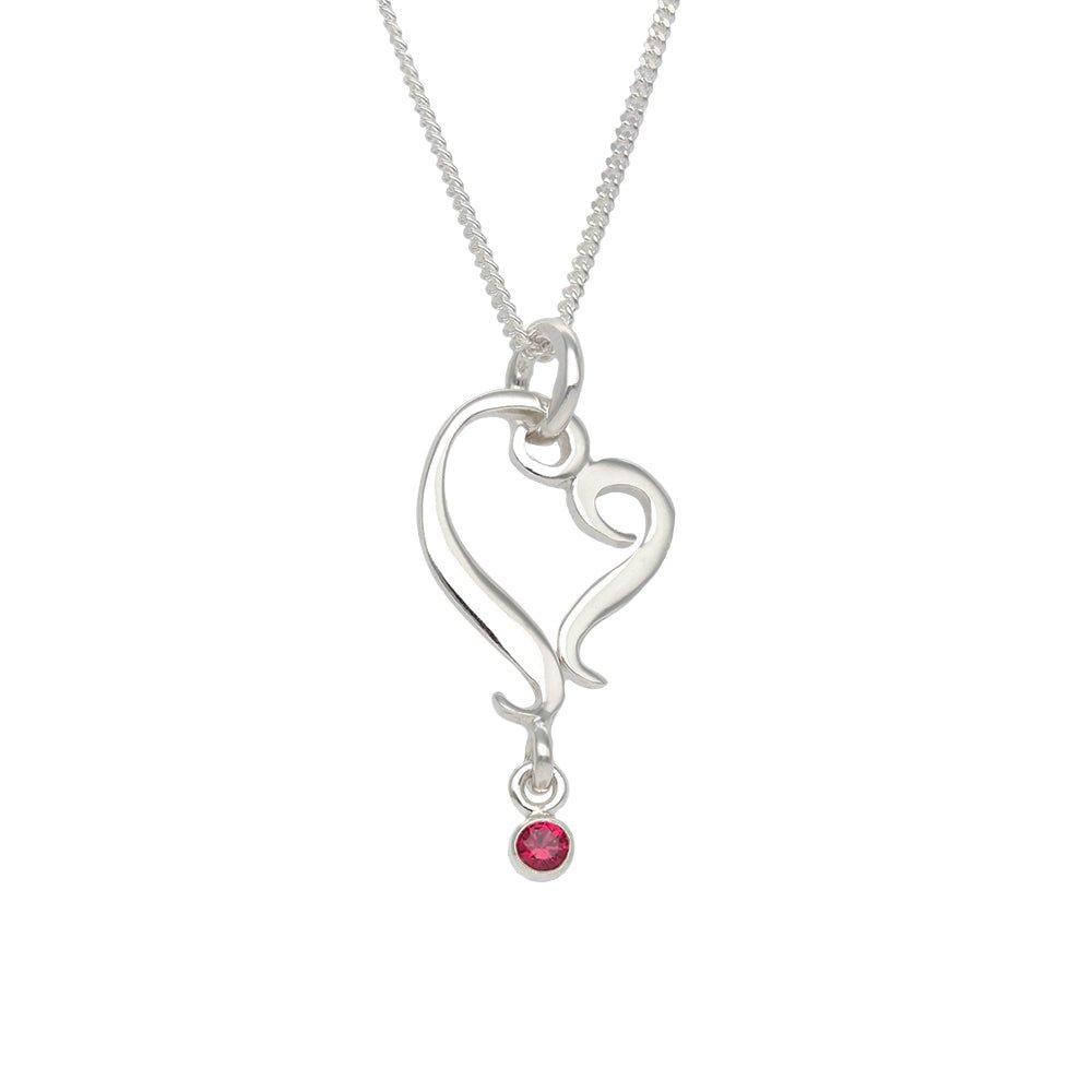 RUBINHJÄRTA (Rubiinisydän) Kaulakoru - Guldviva Jewellery