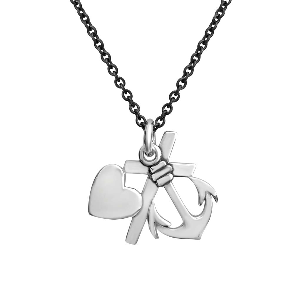 TRO HOPP & KÄRLEK (Usko, Toivo & Rakkaus)  Kaulakoru L - Guldviva Jewellery