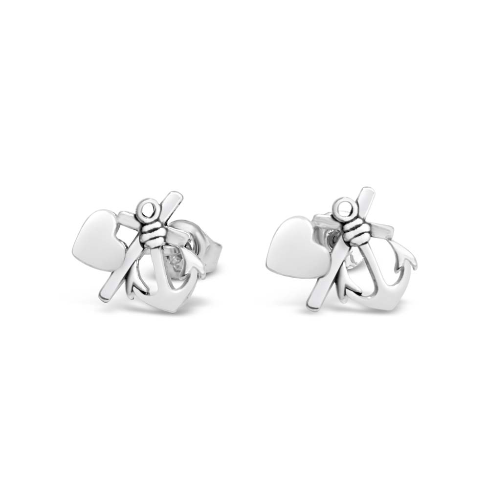 TRO HOPP & KÄRLEK (Usko, Toivo & Rakkaus) korvanapit - Guldviva Jewellery
