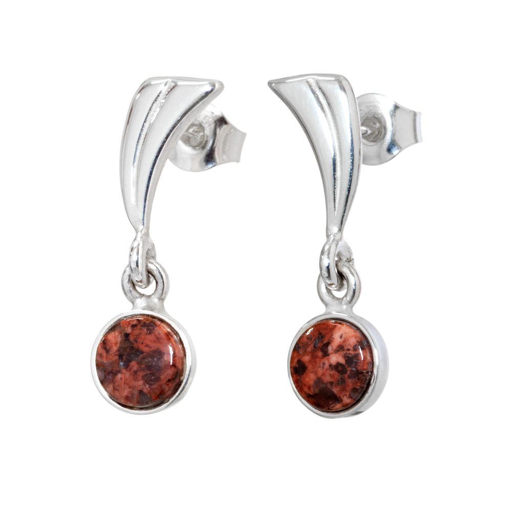 VINGE (Siipi) GRANIITTI korvanapit - Guldviva Jewellery