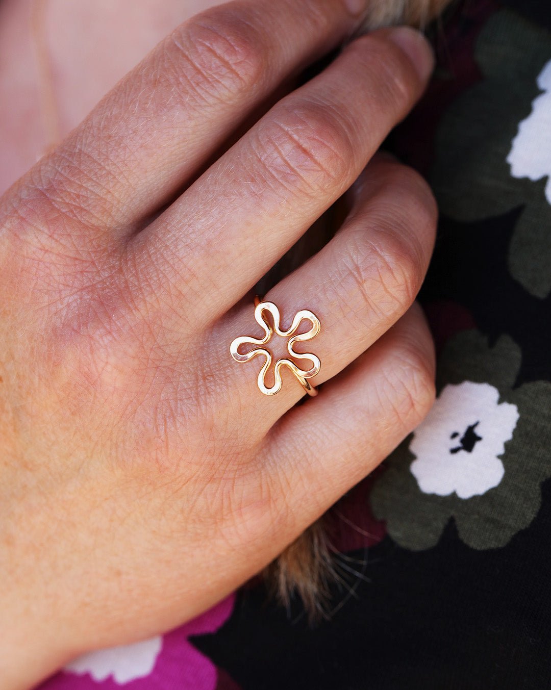 BLOMMAN™ Guldviva 18K ring - Smykker