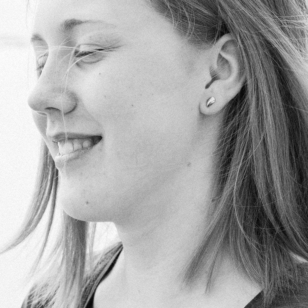 BLÅSKJELL øredobber med stift - Guldviva Jewellery