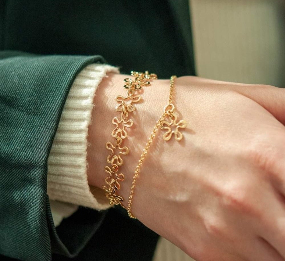 BLOMMAN™  Guldviva 18K armbånd eksklusivt - Smykker