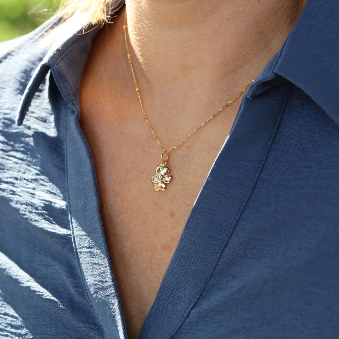 VIOL S 18K halsband med diamant - Guldviva Jewellery