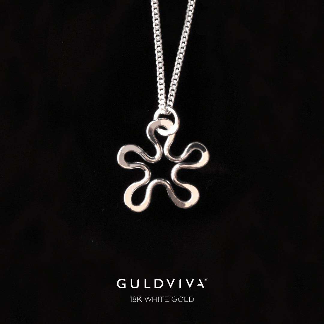 BLOMMAN™ 18K vitguld 1,2 halsband