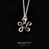 BLOMMAN™ 18K vitguld 1,2 halsband - Guldviva Jewellery