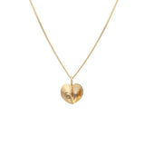 BLÅMUSSLA HJÄRTA 18K halsband - Guldviva Jewellery