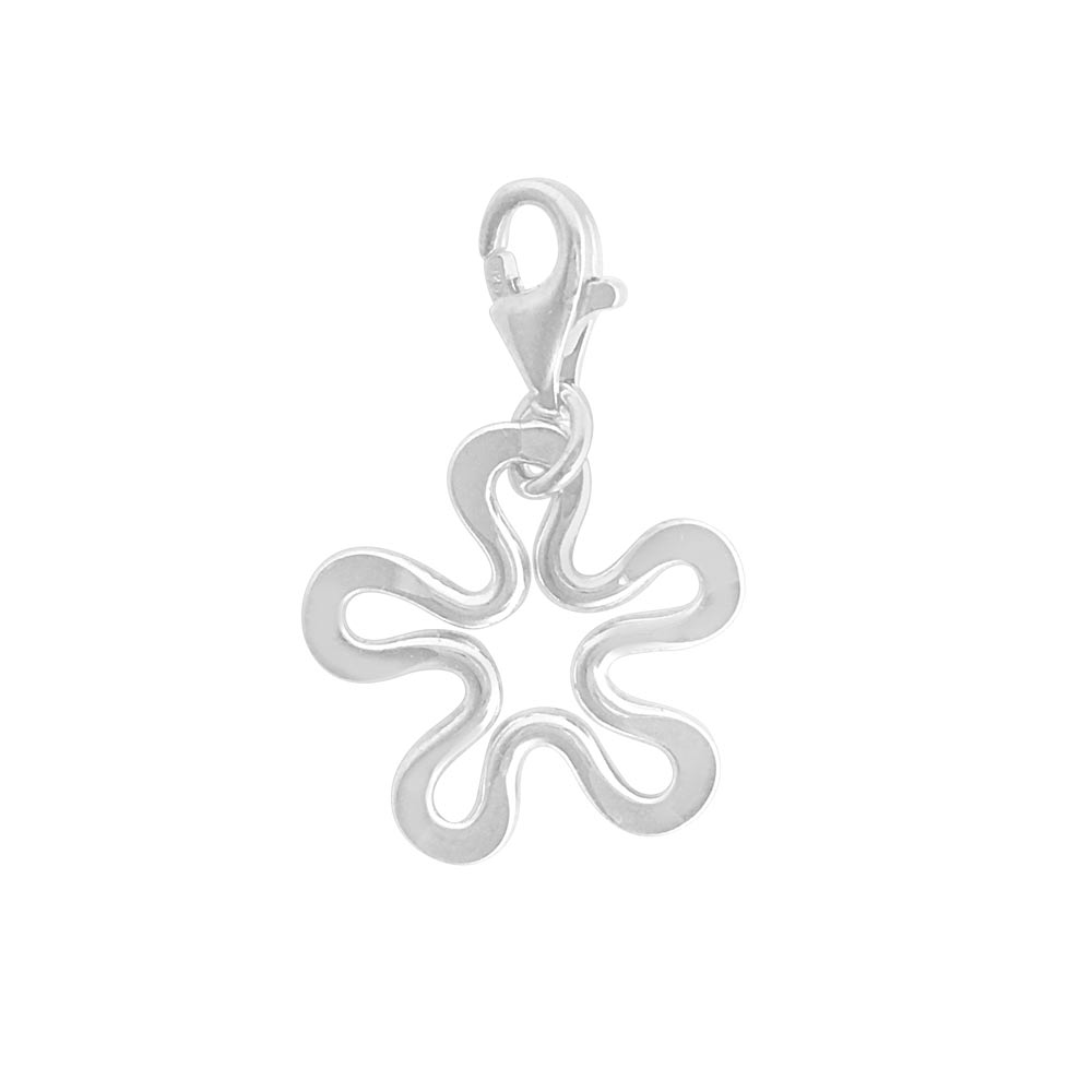 Sterling silver charm, Blomman, handcrafted by GULDVIVA