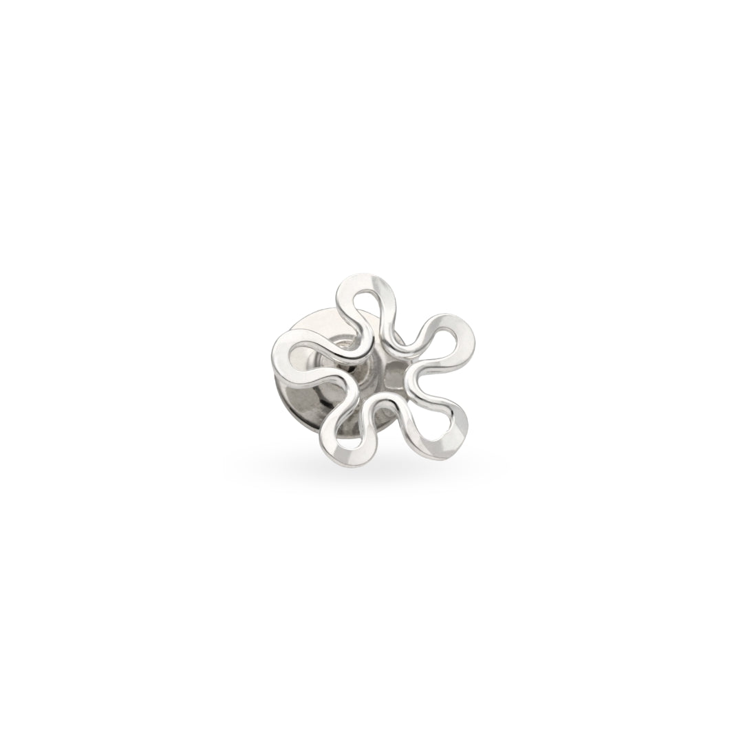 BLOMMAN™ pin-brosch i handgjort 925 sterlingsilver med blomform och nickelfri yta.