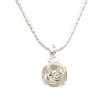 ROS halsband med kubisk zirkon - Guldviva Jewellery