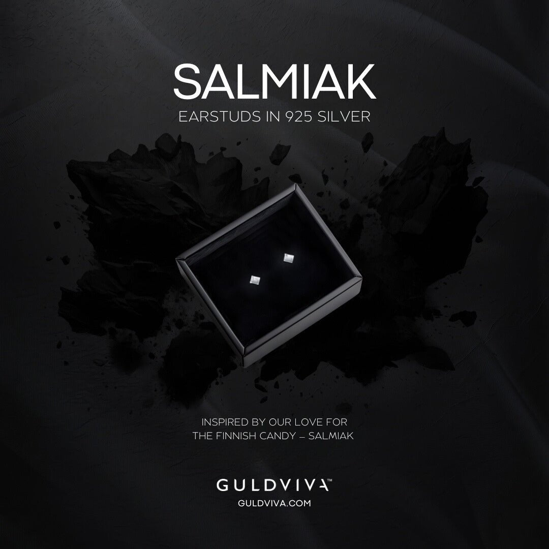 SALMIAK örhängen på stift - Guldviva Jewellery