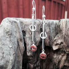 GLORIA GRANIT örhängen på krok - Guldviva Jewellery