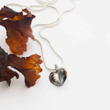 BLÅMUSSLA HJÄRTA halsband - Guldviva Jewellery