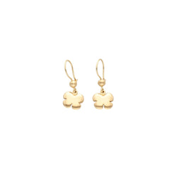 KLÖVER 18K örhängen på krok - Guldviva Jewellery