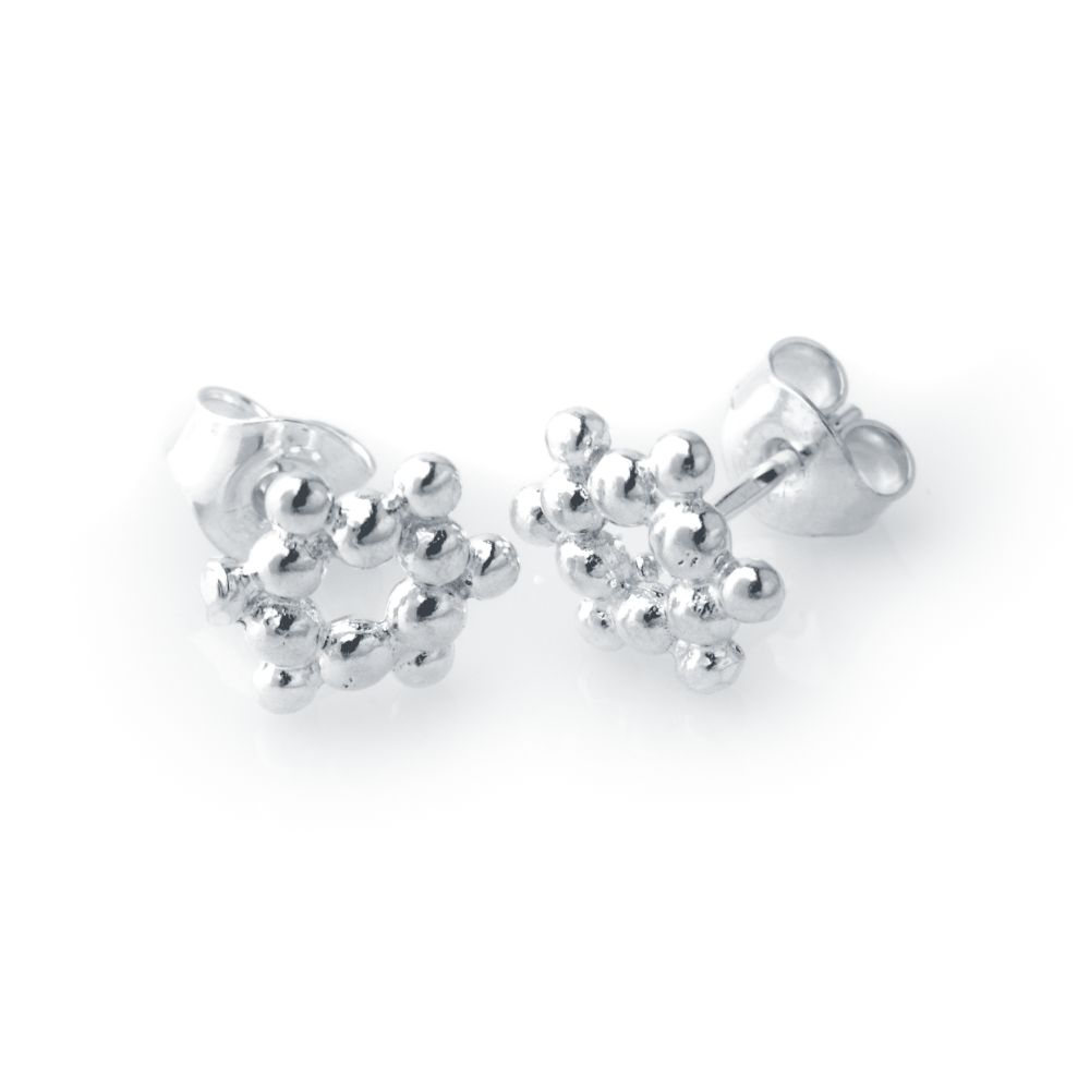 KULSTJÄRNA örhängen på stift - Guldviva Jewellery