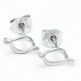 SVALL örhängen på stift - Guldviva Jewellery