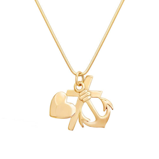 TRO HOPP & KÄRLEK 18K L halsband – Guldviva Jewellery