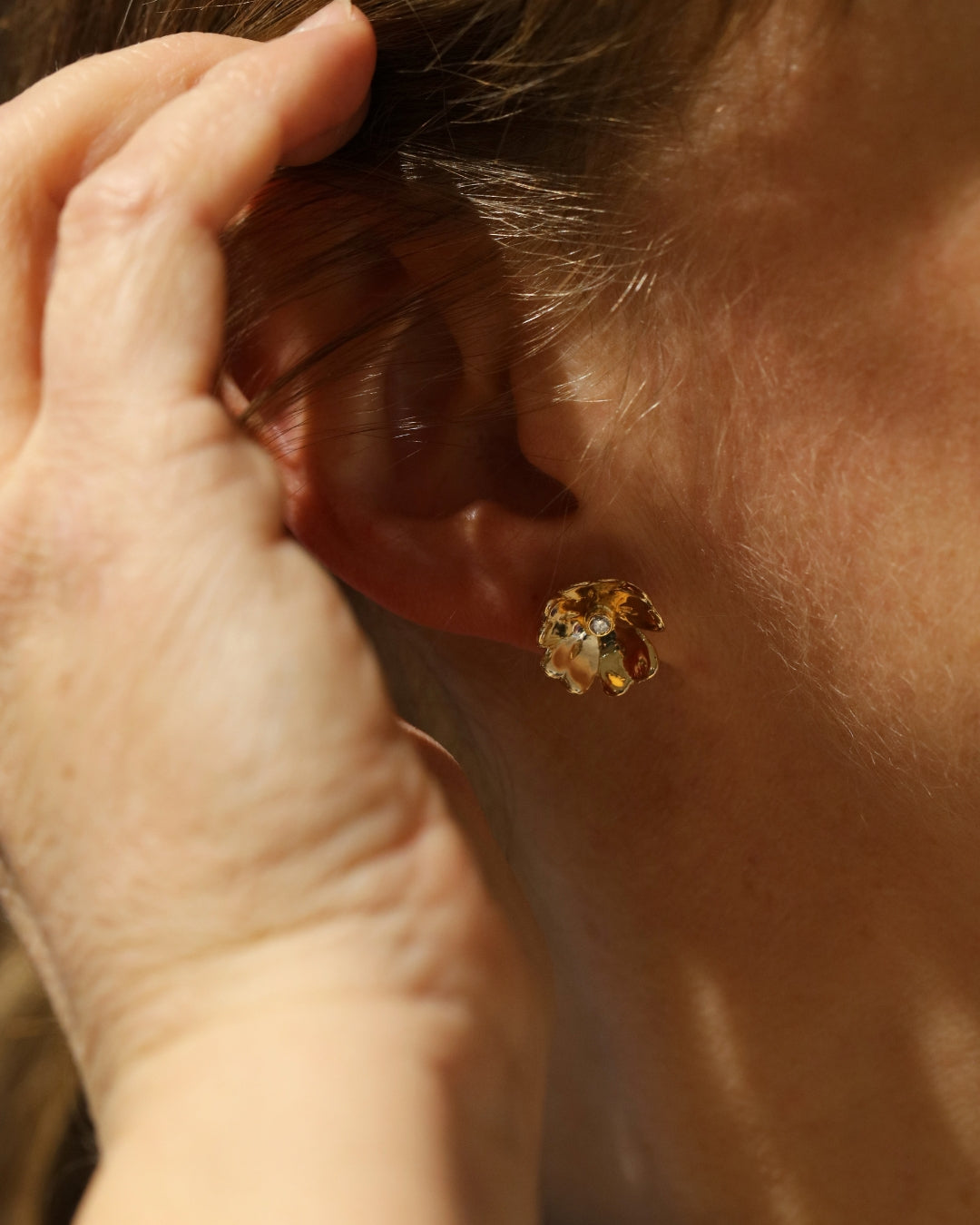 GULLVIVA (Schlüsselblume) 18K Ohrstecker