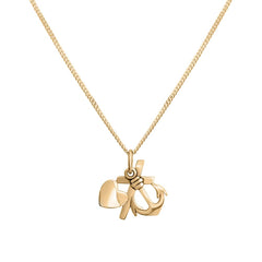 TRO HOPP & KÄRLEK (Glaube, Hoffnung & Liebe) 18K Halskette - Guldviva Jewellery