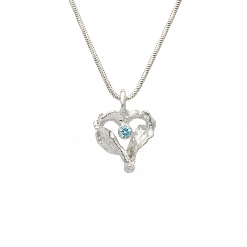 SEA HEART Halskette mit Aquamarin